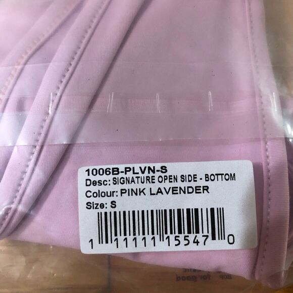NWT Toast Swim Signature Open Side Cheeky Bikini Bottom Pink Lavender - S - Picture 9 of 10
